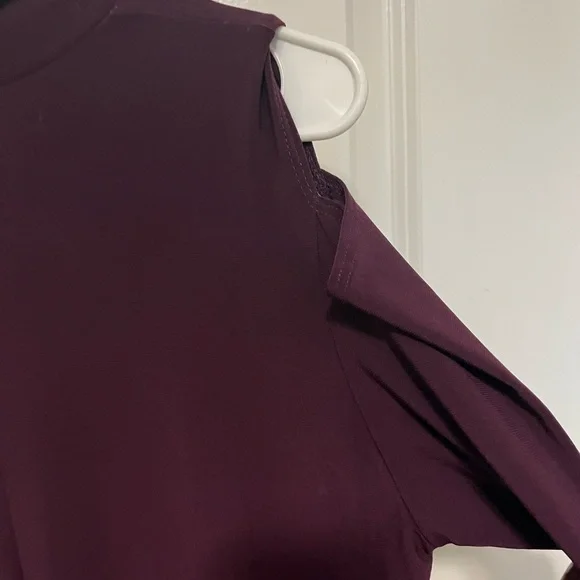 Scout and Molly Dress - Mock Neck Dress in Medium- Eggplant- NWT - Picture 4 of 8